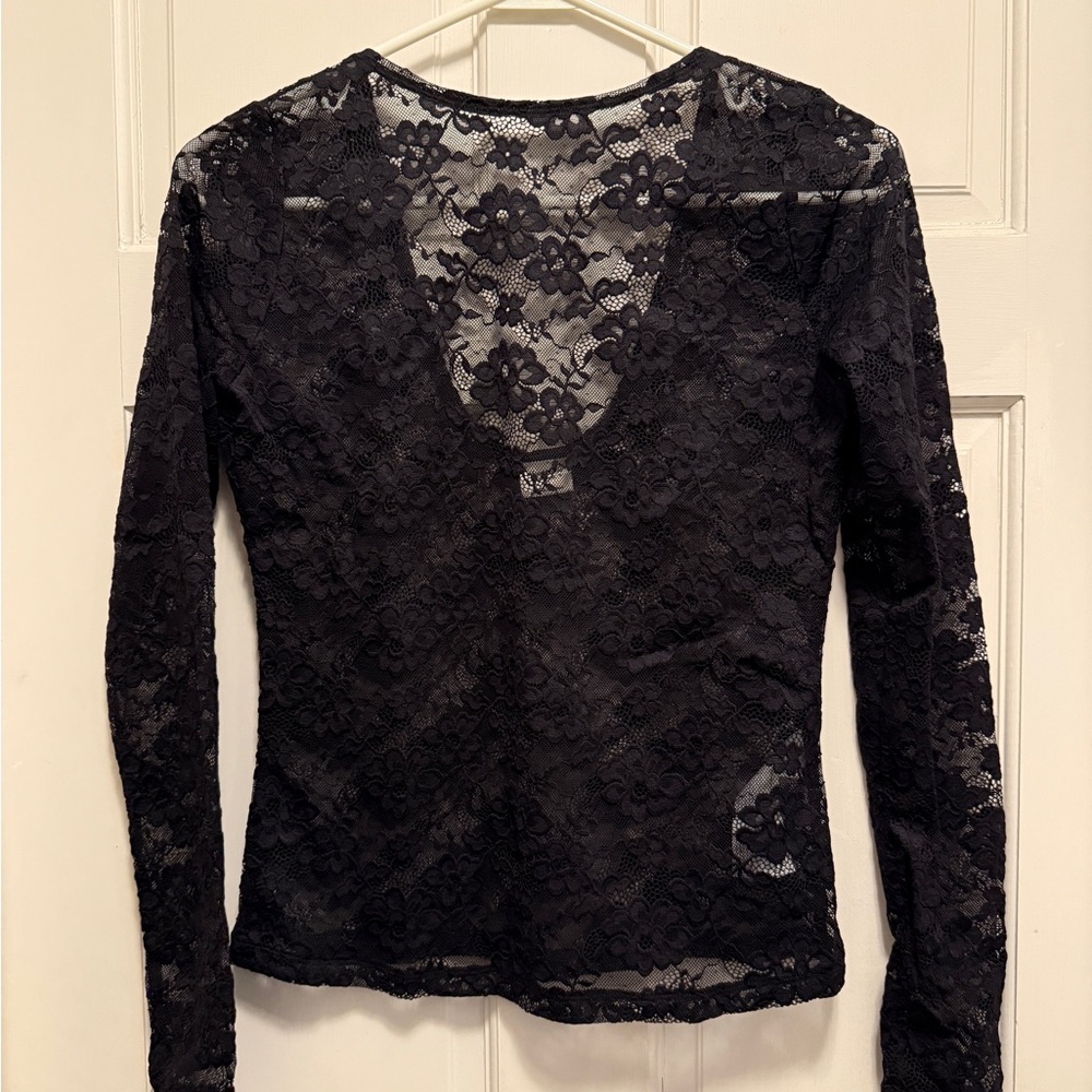 Abercrombie Elegant Black Lace Women’s Top